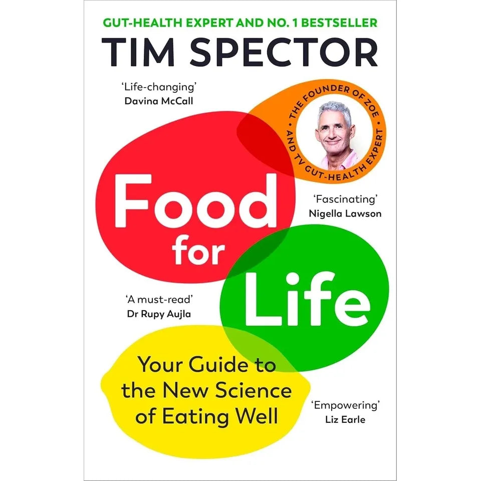 Food for Life and Food for Life Cookbook 2 Books Collection Set by Tim Spector