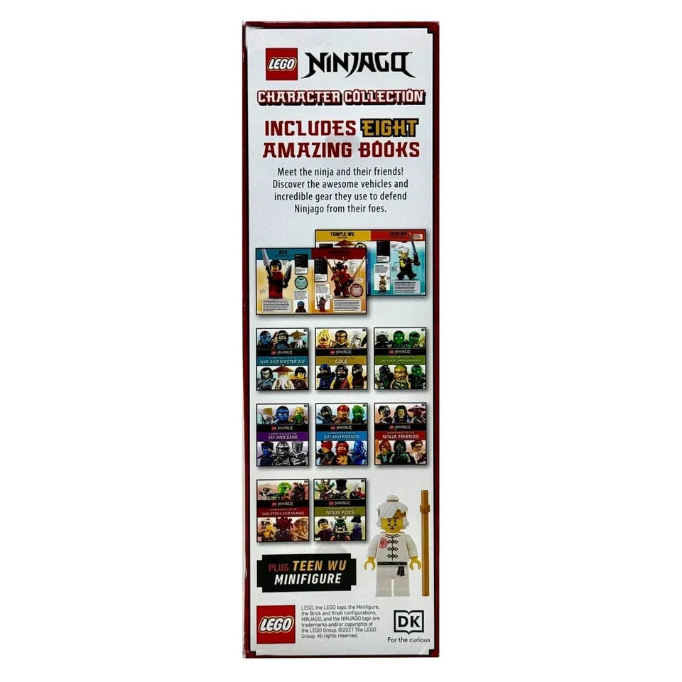 LEGO Ninjago Character Collection 8 Books Set Plus Teen Wu Minifigure by DK HB