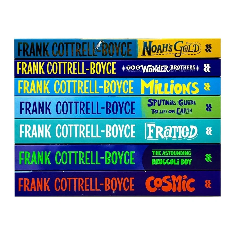 Frank Cottrell-Boyce Collection 7 Books Set (Cosmic, The Wonder Brothers, Noah's Gold, Millions, Framed, The Astounding Broccoli Boy & Sputnik's Guide to Life on Earth)