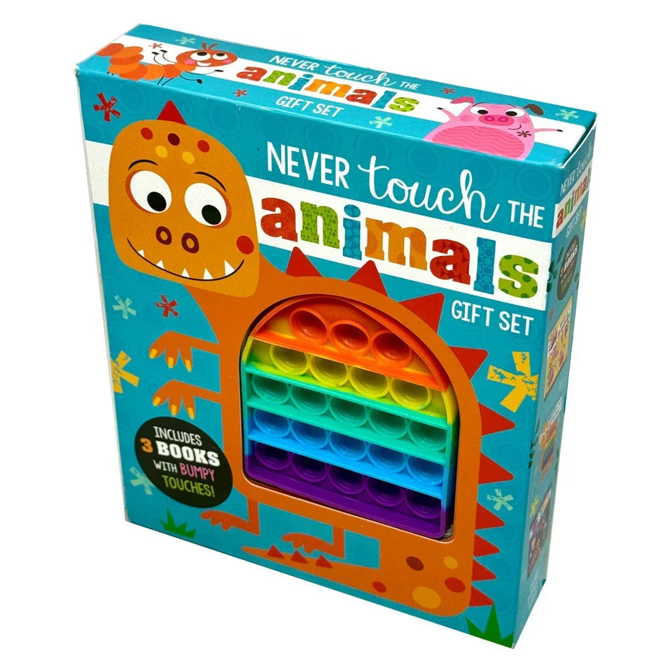 Never Touch The Animals Gift Set 3 books with Bumpy Touches Box set(Never Touch the Stinky Piglets, Never Pop a Dinosaur & Never Touch the Bugs)
