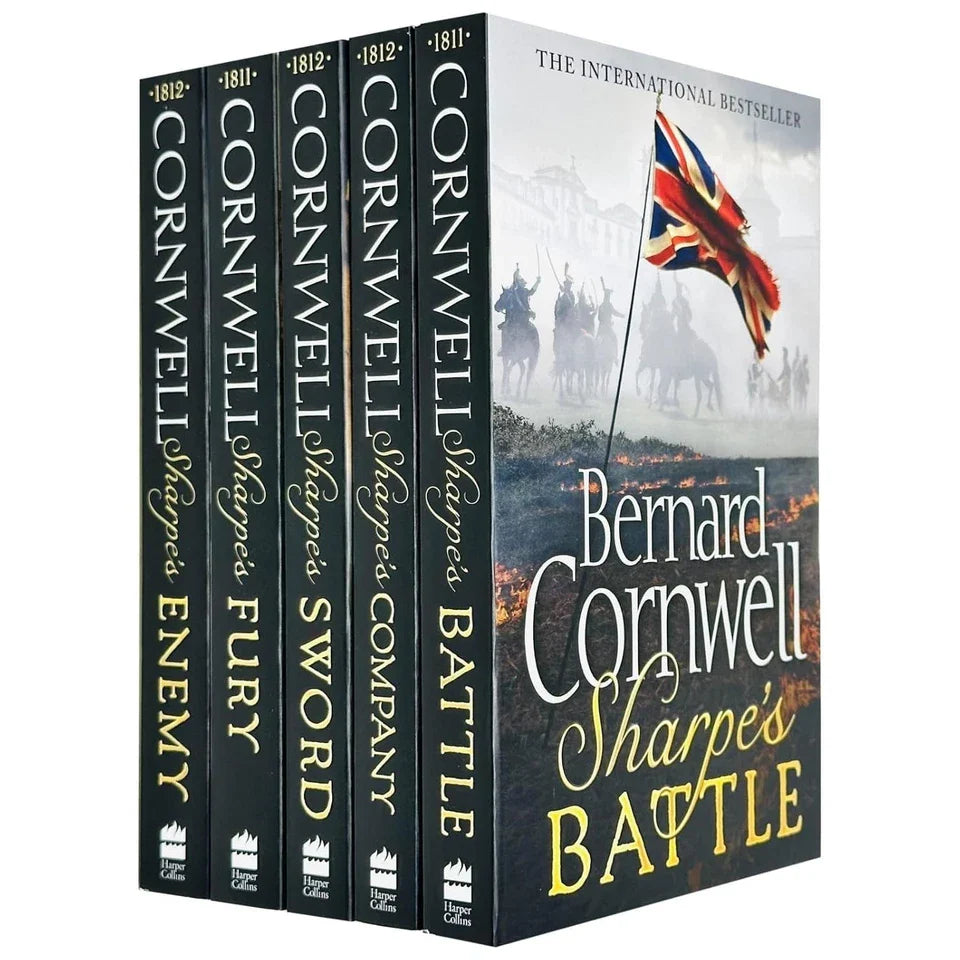 Bernard Cornwell Richard Sharpe Series 11 To 20 - 10 Books  Collection Set(Fury ,Battle ,Company, Enemy, Sword, Revenge, Regiment, Waterloo, Siege & Honour)