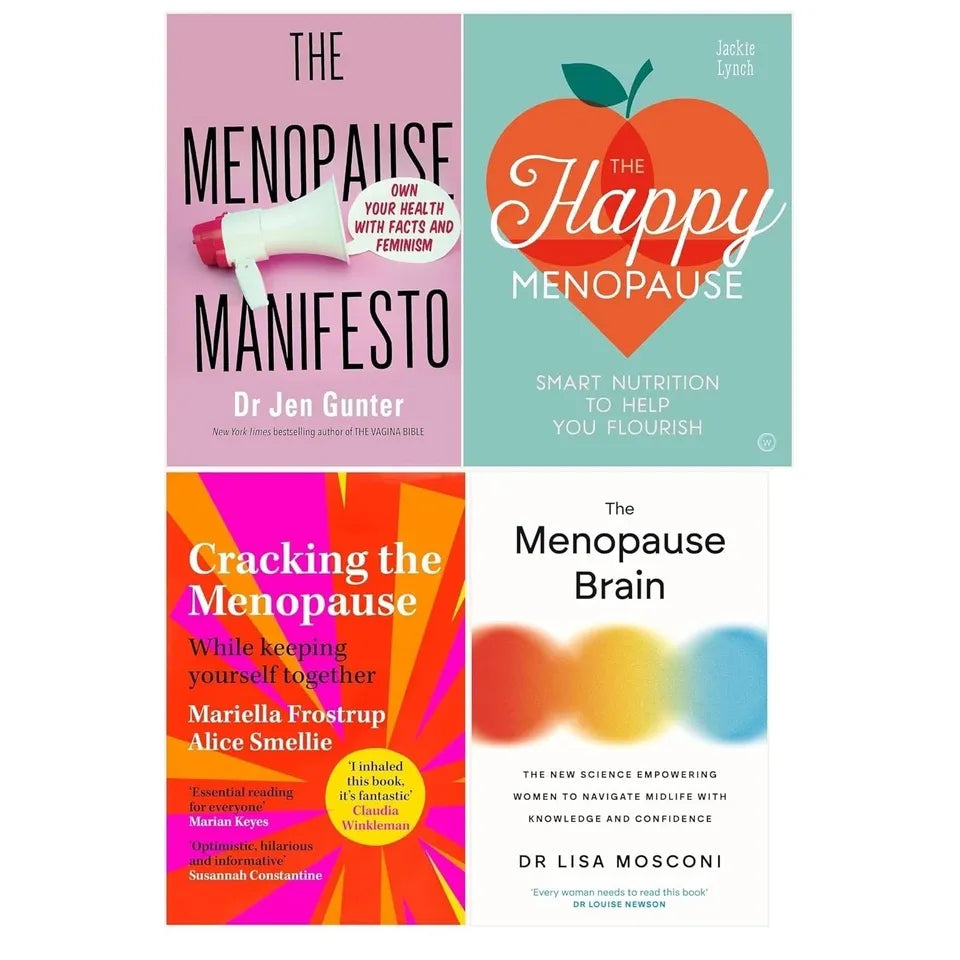 Menopause Manifesto, Cracking the Menopause, Brain,Happy Menopause 4 Books Collection Set