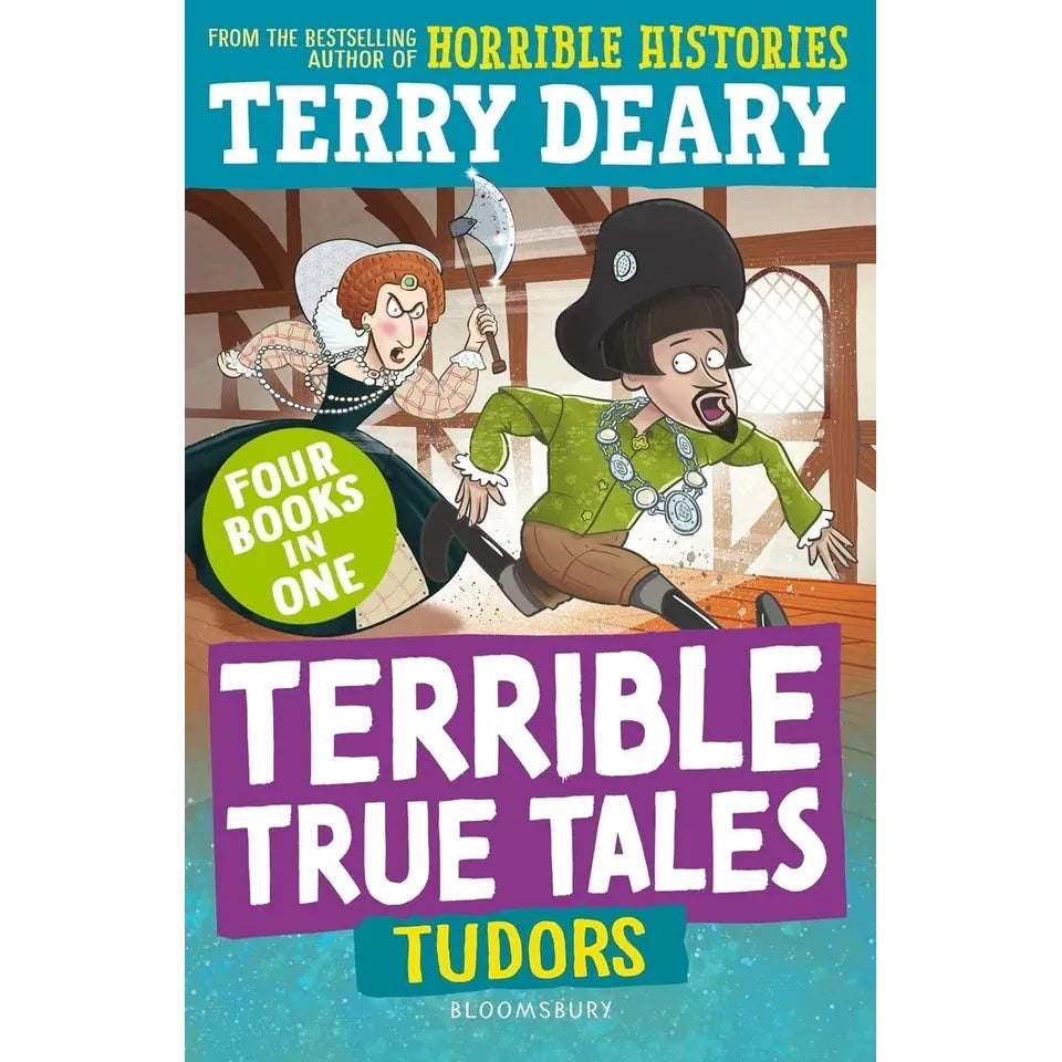 Terrible True Tales Series 6 Books Collection Set by Terry Deary (Egyptians, Tudors, Vikings, Romans, The Stone Age, Greeks)