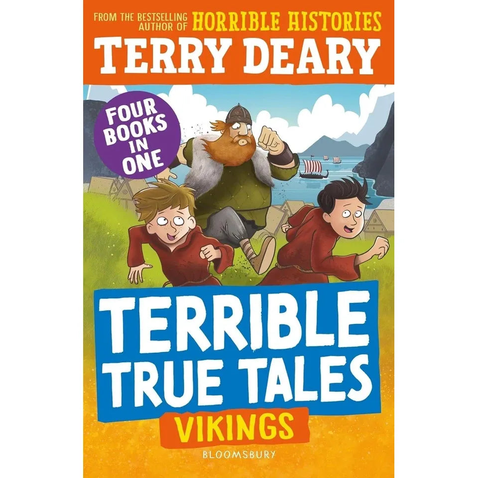 Terrible True Tales Series 6 Books Collection Set by Terry Deary (Egyptians, Tudors, Vikings, Romans, The Stone Age, Greeks)