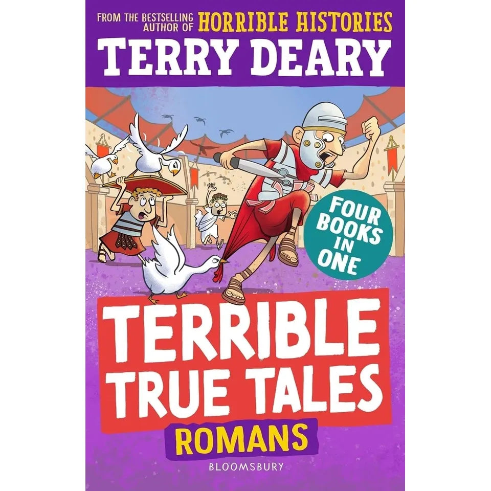 Terrible True Tales Series 6 Books Collection Set by Terry Deary (Egyptians, Tudors, Vikings, Romans, The Stone Age, Greeks)