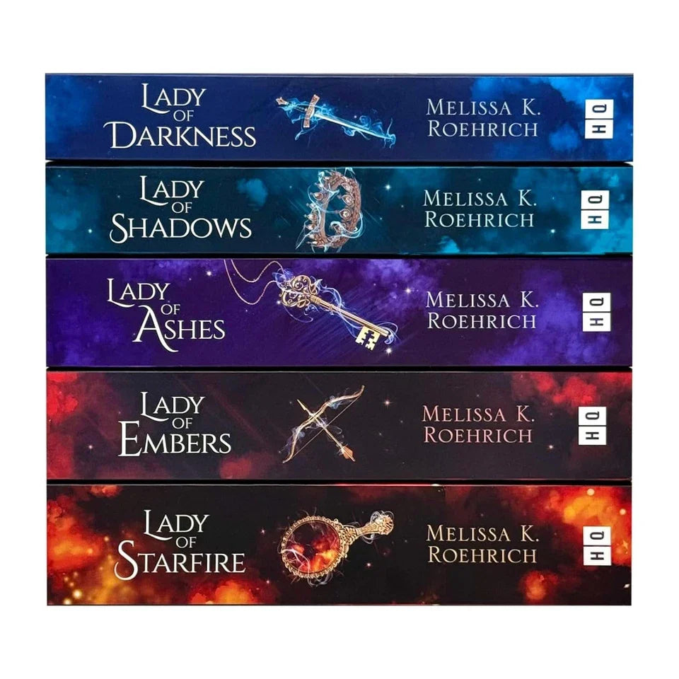 Lady of Darkness Series 5 Books Collection Set By Melissa K. Roehrich (Lady of Darkness, Lady of Shadows, Lady of Ashes, Lady of Embers and Lady of Starfire)