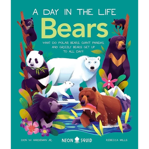 A Day in the Life Series 8 Books Collection Set (Bugs, Big Cats, Sharks, Horses, Birds, Frogs, Bears, Snakes)