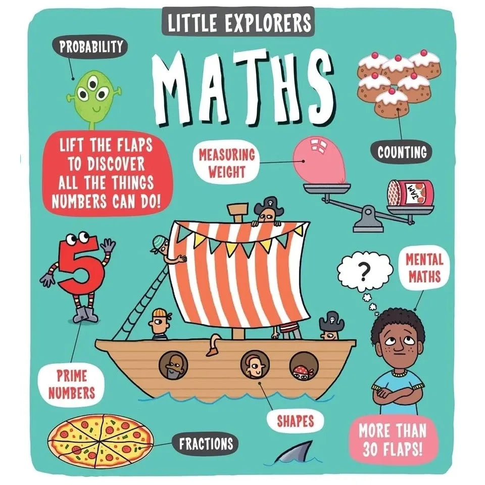 Little Explorers Series 7 Books Collection Set (Food, Weather, Science, Maths, Under the Sea, My Amazing Body and When I Grow Up)