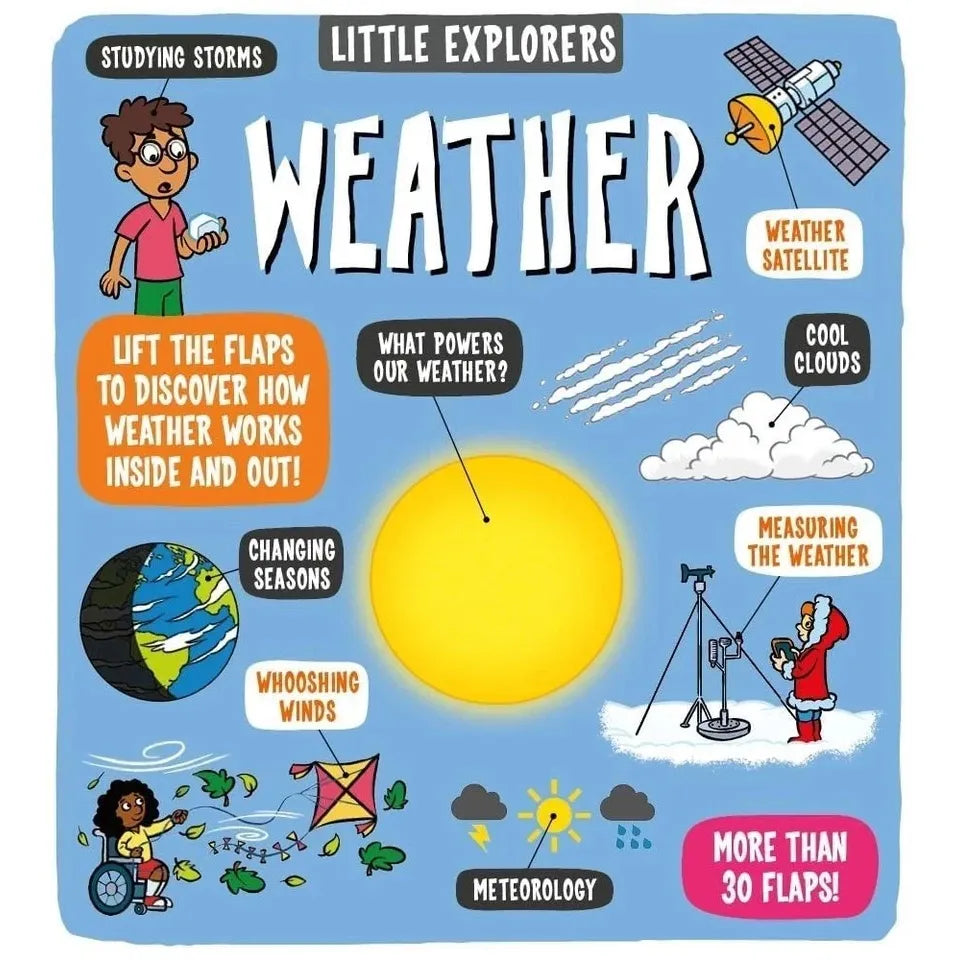 Little Explorers Series 7 Books Collection Set (Food, Weather, Science, Maths, Under the Sea, My Amazing Body and When I Grow Up)