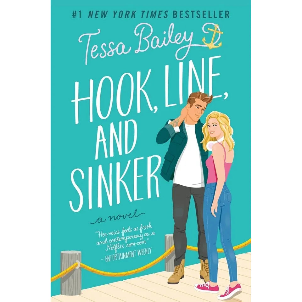 Tessa Bailey Bellinger Sisters and Vine Mess Series Collection 4 Books Set (It Happened One Summer, Hook Line and Sinker, Secretly Yours and Unfortunately Yours)