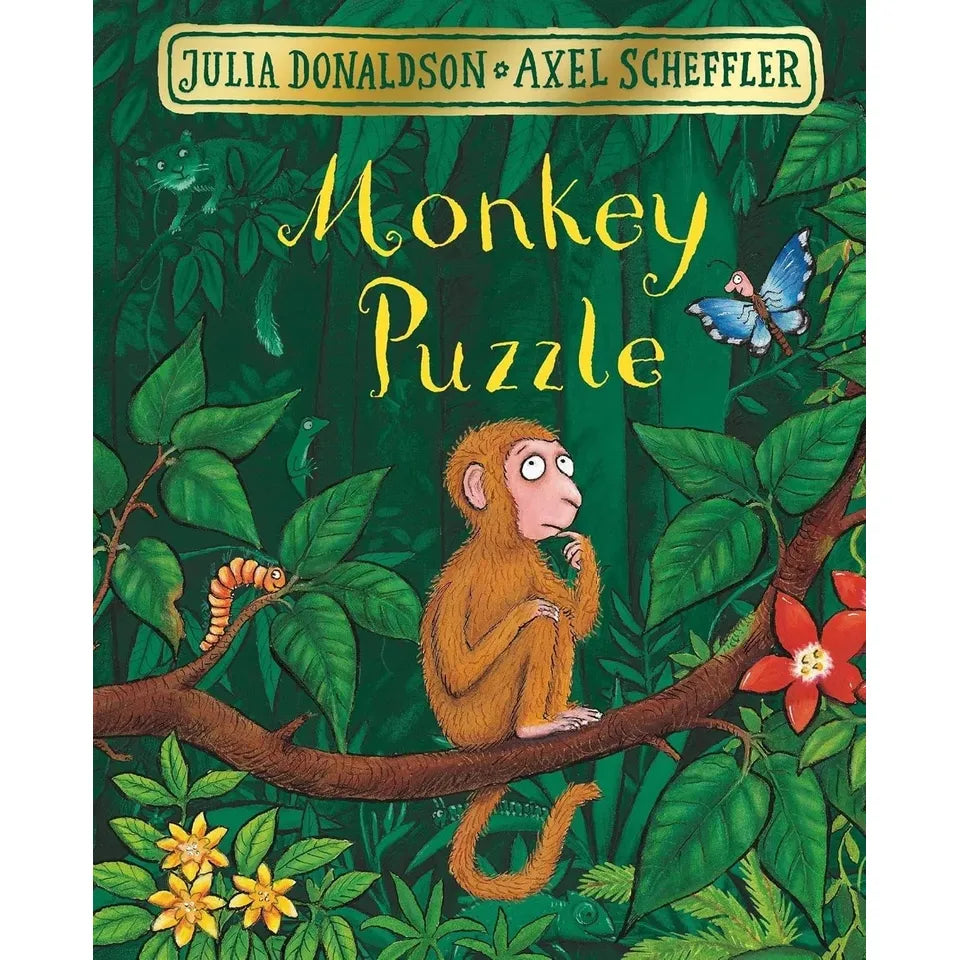 Julia Donaldson Collection 4 Books Set (Room on the Broom, The Gruffalo, The Gruffalo's Child and Monkey Puzzle)