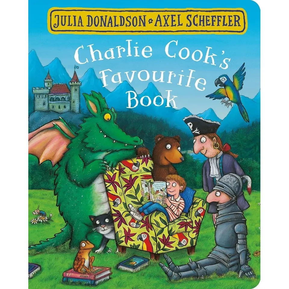 Julia Donaldson Collection 4 Books Set (Charlie Cook's Favourite Book, The Smartest Giant in Town, A Squash and a Squeeze and The Snail and the Whale)