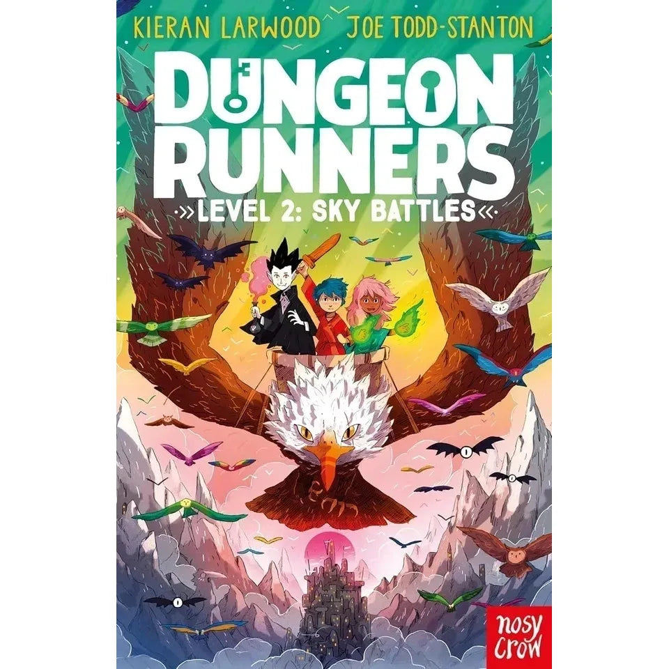 Dungeon Runners Series By Kieran Larwood Illustrated 3 Books Collection Set (Level 1: Hero Trial, Level 2: Sky Battles and Level 3: Ocean Chase)