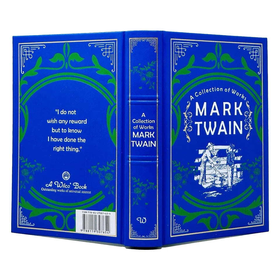 Mark Twain : A Collection of Works by Mark Twain (Deluxe Leather-Bound)
