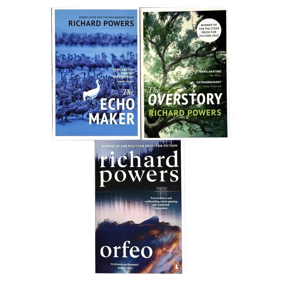 Richard Powers 3 Books Collection Set (Echo Maker, Orfeo, Overstory)