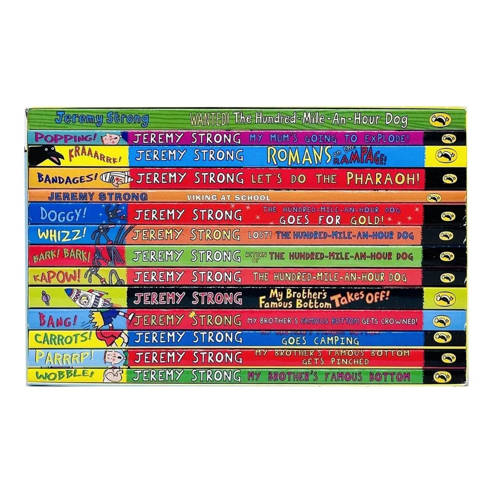 Jeremy Strong 14 Books Collection Box Set (Romans on the Rampage, Let's Do The Pharaoh!)