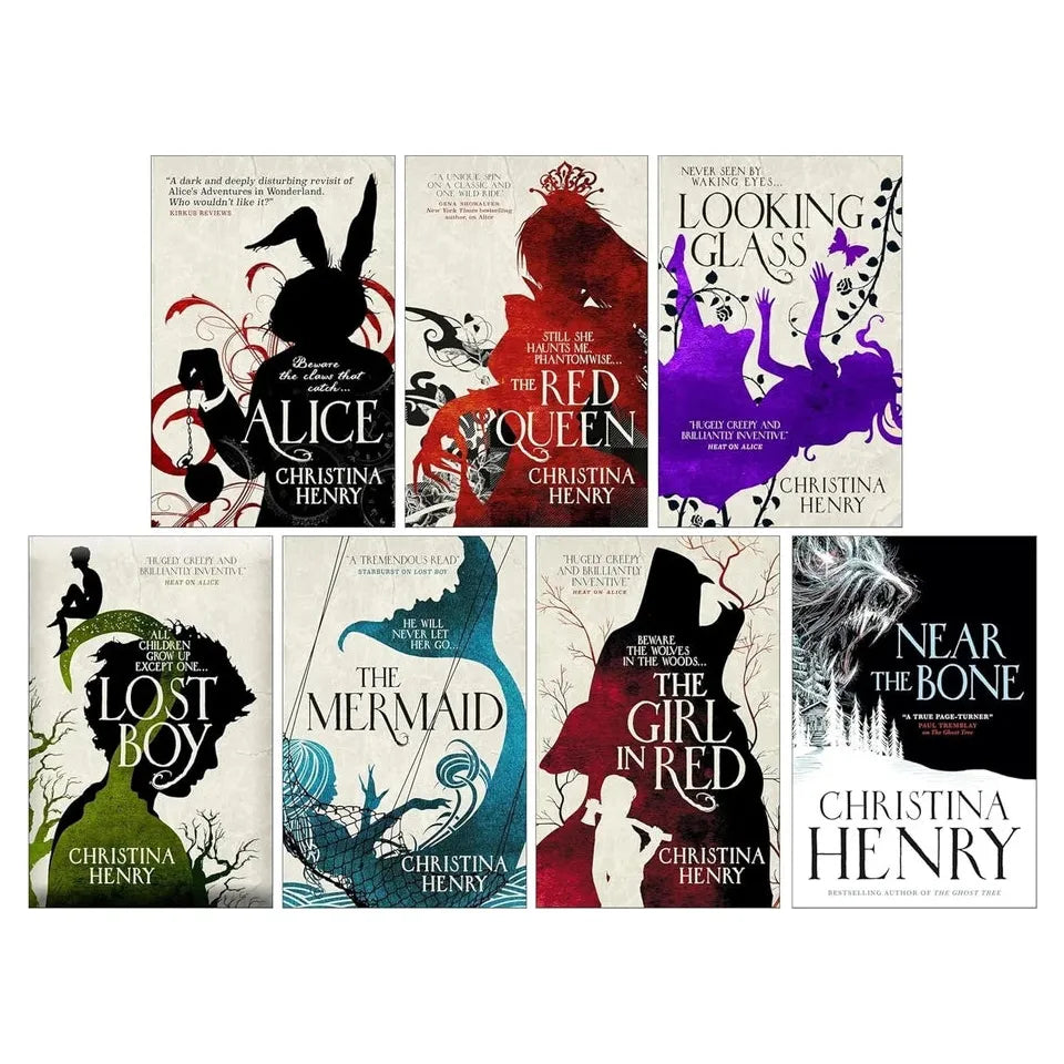 Christina Henry 7 Books Collection Set (Alice, Red Queen, Looking Glass, Lost Boy, The Mermaid, The Girl in Red, Near the Bone)