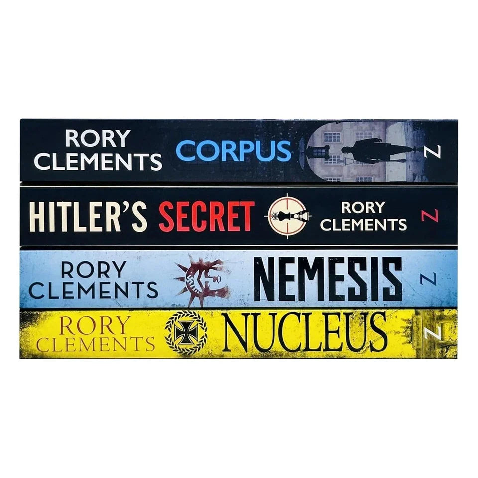 Tom Wilde Series 4 Books Collection Set By Rory Clements (Corpus, Nucleus, Nemesis and  Hitler's Secret)