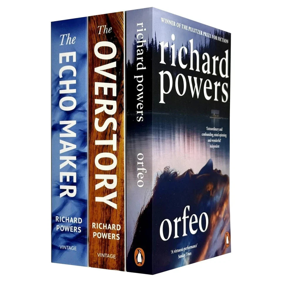 Richard Powers 3 Books Collection Set (Echo Maker, Orfeo, Overstory)