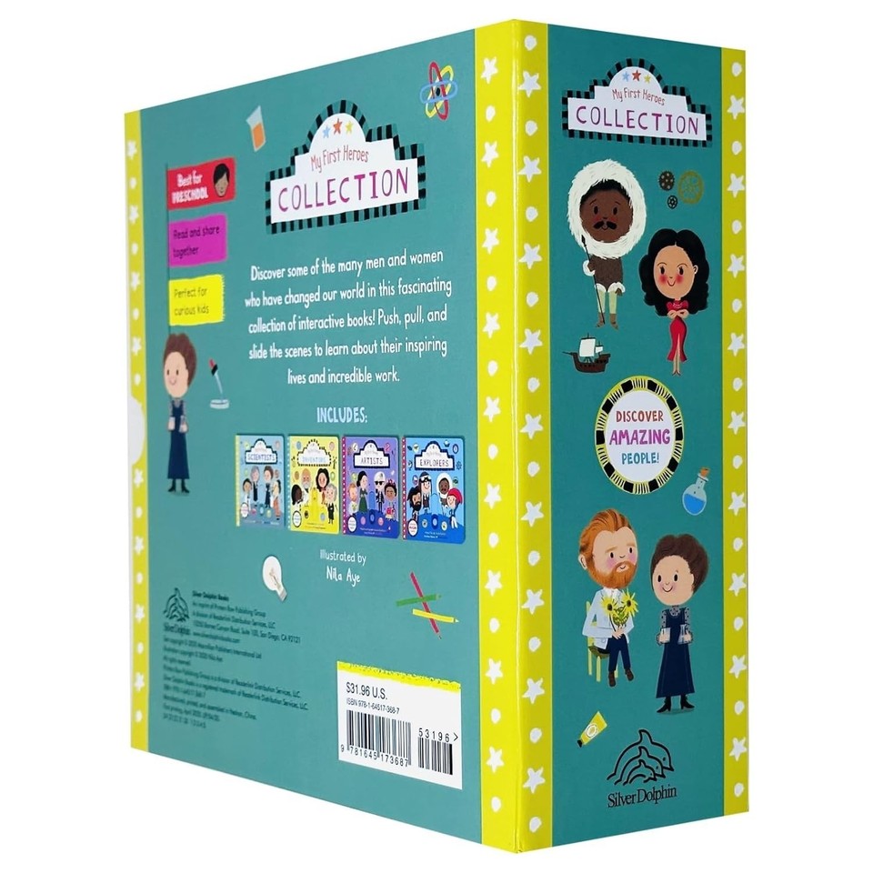 My First Heroes Collection 4 Books Set (Artists, Explorers, Scientists and Inventors)