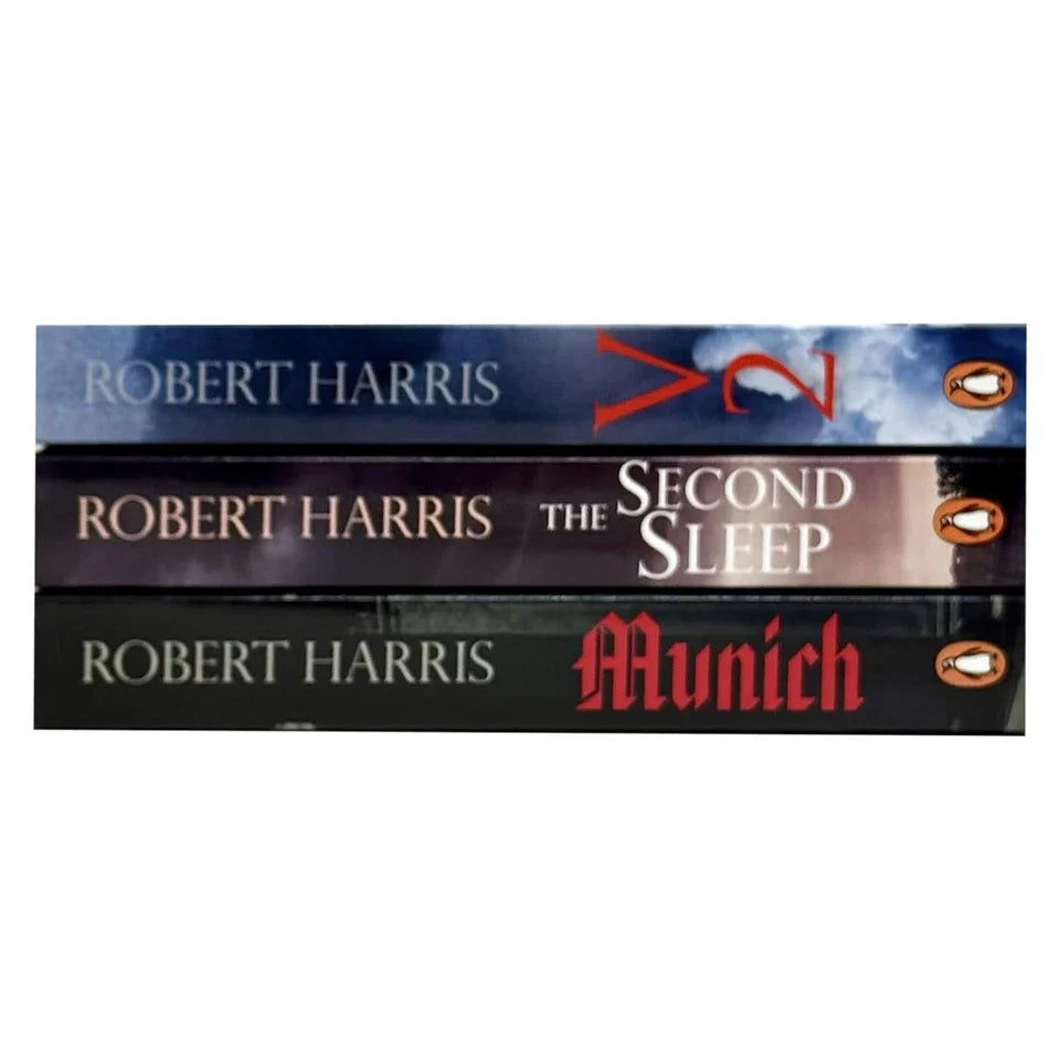 Robert Harris 3 Books Collection Set (Munich, The Second Sleep & V2)