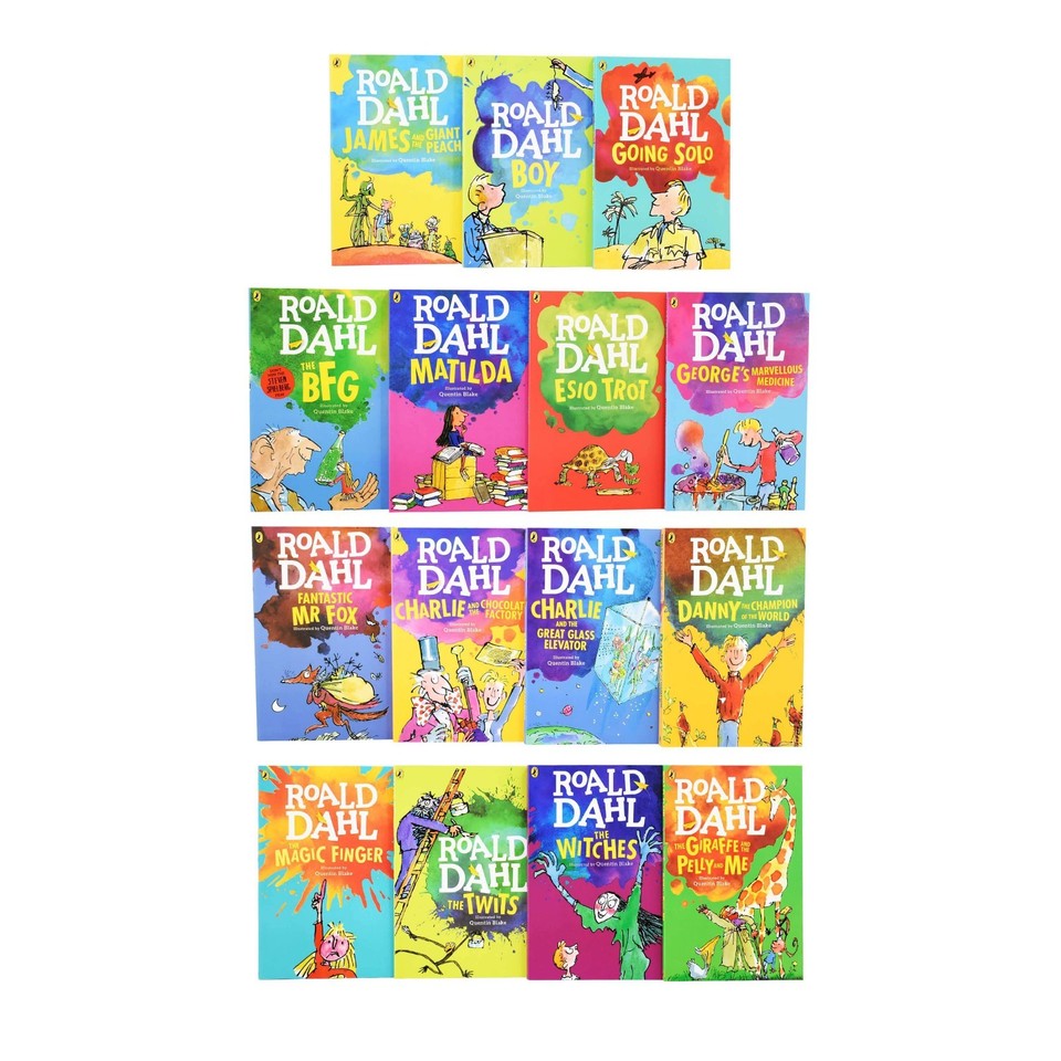 Roald Dahl Children Collection 15 Books Set (Ages 7-9) (Matilda, Going Solo, Esio Trot)
