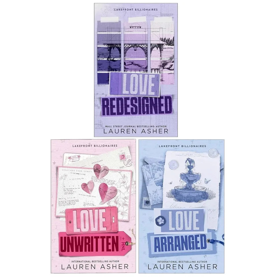 Lakefront Billionaires Series 3 Books Collection Set (Love Redesigned, Love Unwritten & Love Arranged)