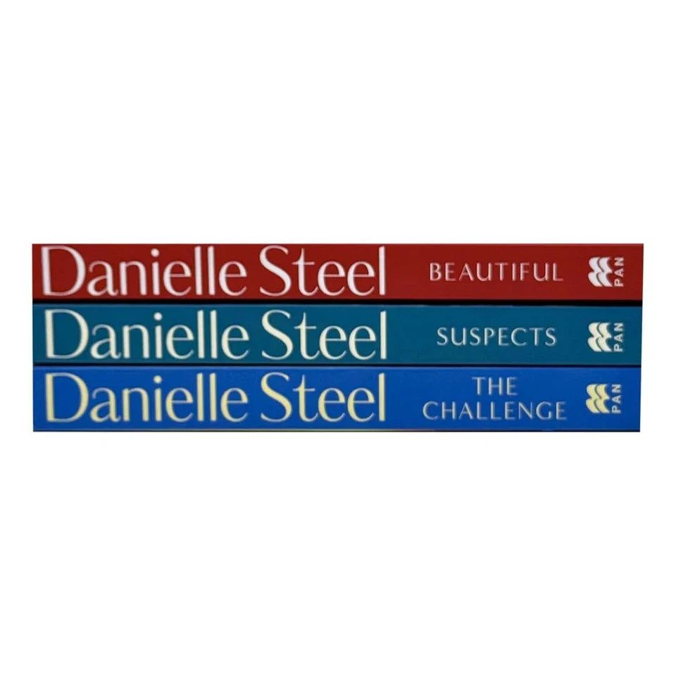 Danielle Steel 3 Books Collection Set (Suspects, Beautiful & The Challenge)