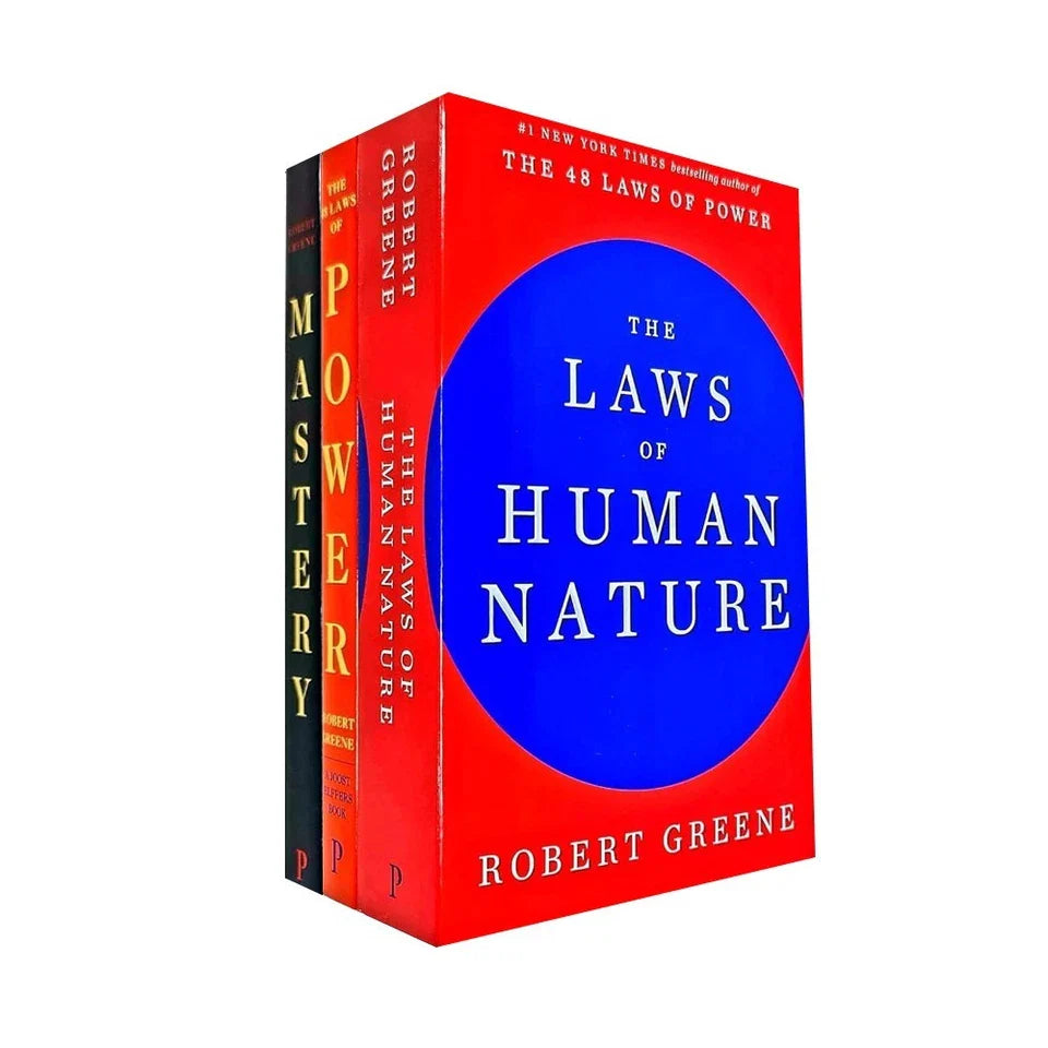 Robert Greene 3 Books Box Set (The 48 Laws of Power, Mastery & The Laws of Human Nature)