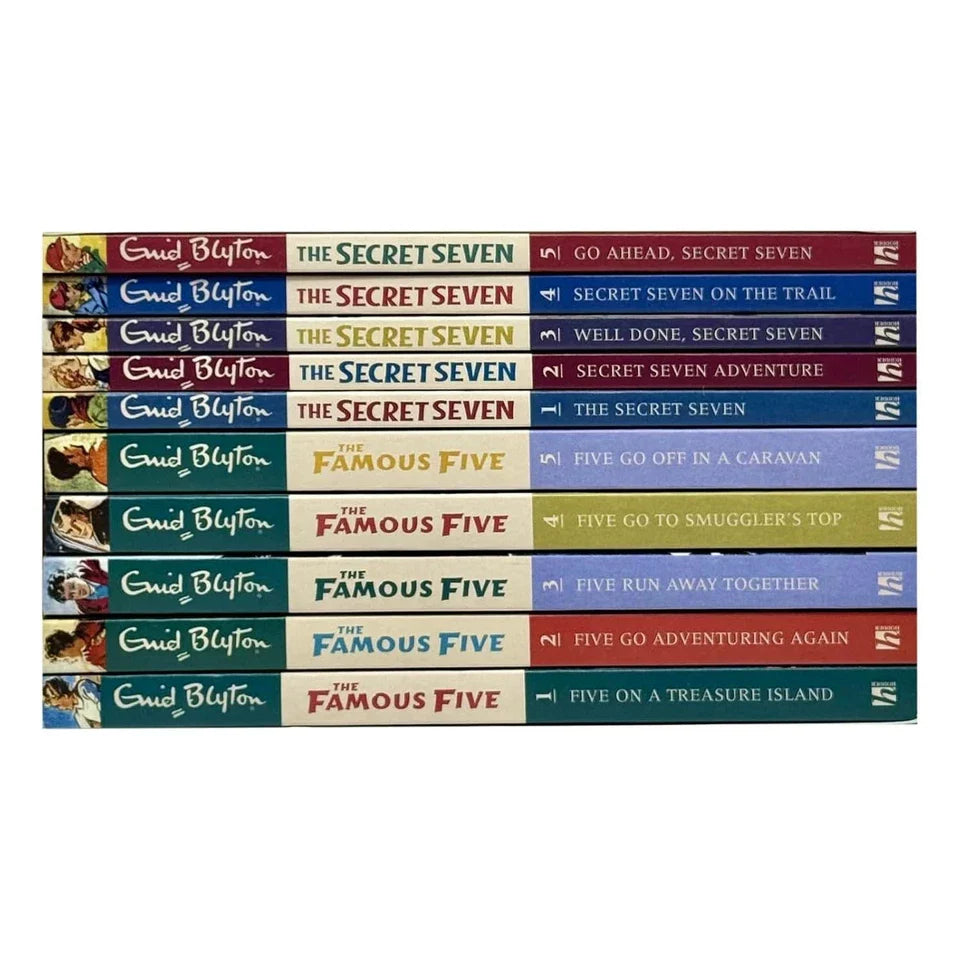The Best of Enid Blyton The Famous Five & The Secret Seven Adventures 10 Books Collection Set (Five on a Treasure Island, Go Adventuring Again & More)