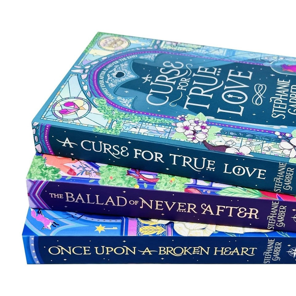 Once Upon a Broken Heart Series 3 Books Collection Set By Stephanie Garber (Once Upon A Broken Heart, A Curse For True Love and The Ballad of Never After)